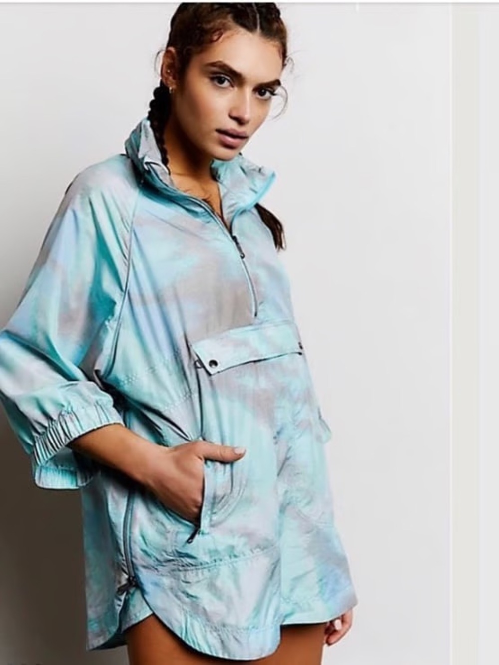 Free People Movement "To Dye For" Packable Jacket with Removable Hood - Picture 3 of 7